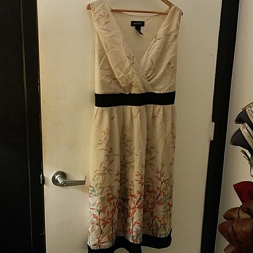 Lane Bryant pleated floral dress